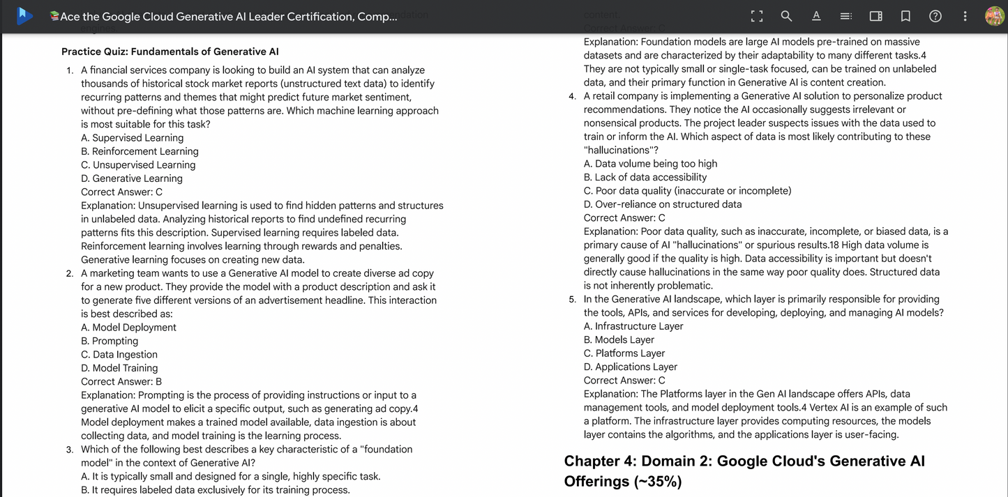 Google Cloud AI Certification Accelerator: Pass Faster with 100+ Pages of Leadership-Focused Strategies, Practice Tests & Cheat Sheets