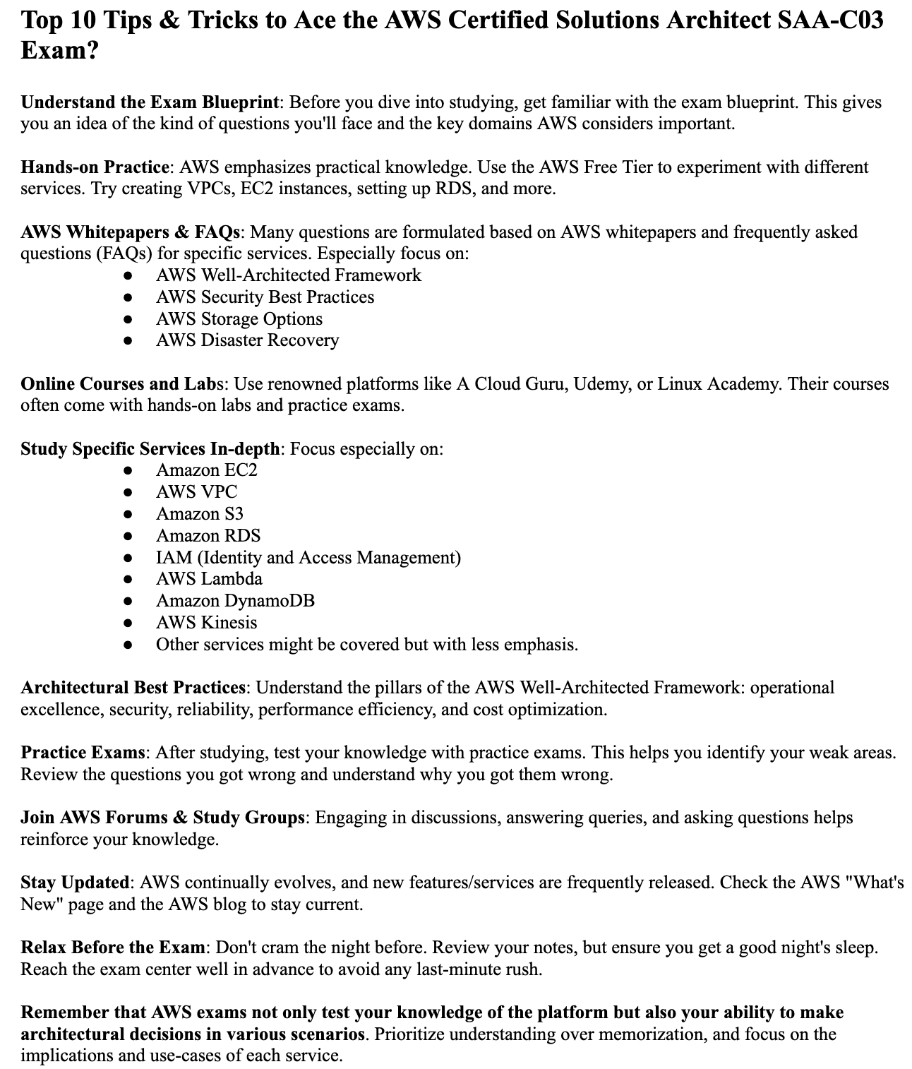 Ace the AWS Certified Solutions Architect Associate Exam: Practice Exam in Tutorial Dojo style, Cheat Sheets in Adrian Cantrill Style, I Passed AWS SAA-C03 Testimonials